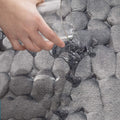 Super Absorbent Cobblestone Memory Foam Shower Mat Prily