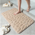 Super Absorbent Cobblestone Memory Foam Shower Mat Prily