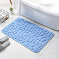 Super Absorbent Cobblestone Memory Foam Shower Mat Prily