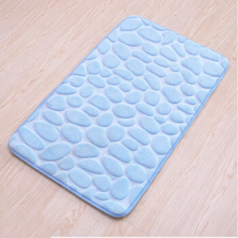 Super Absorbent Cobblestone Memory Foam Shower Mat Prily