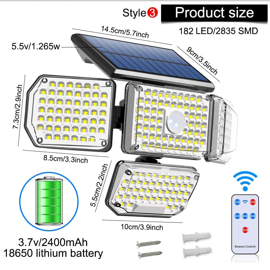 Super Bright Adjustable Solar Waterproof LED Light Prily