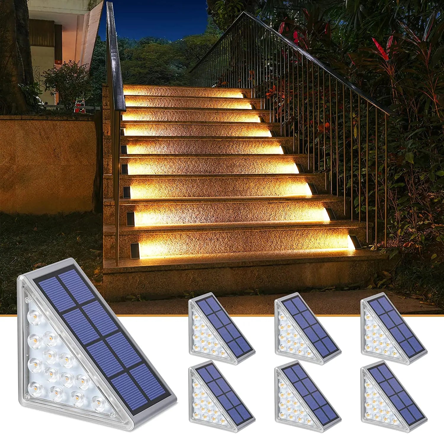 Super Bright Waterproof Solar Decor Garden Stairs Lighting Prily