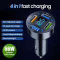 Super Fast 66W USB Car Charger with PD Quick Charge Port Prily