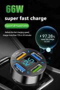 Super Fast 66W USB Car Charger with PD Quick Charge Port Prily