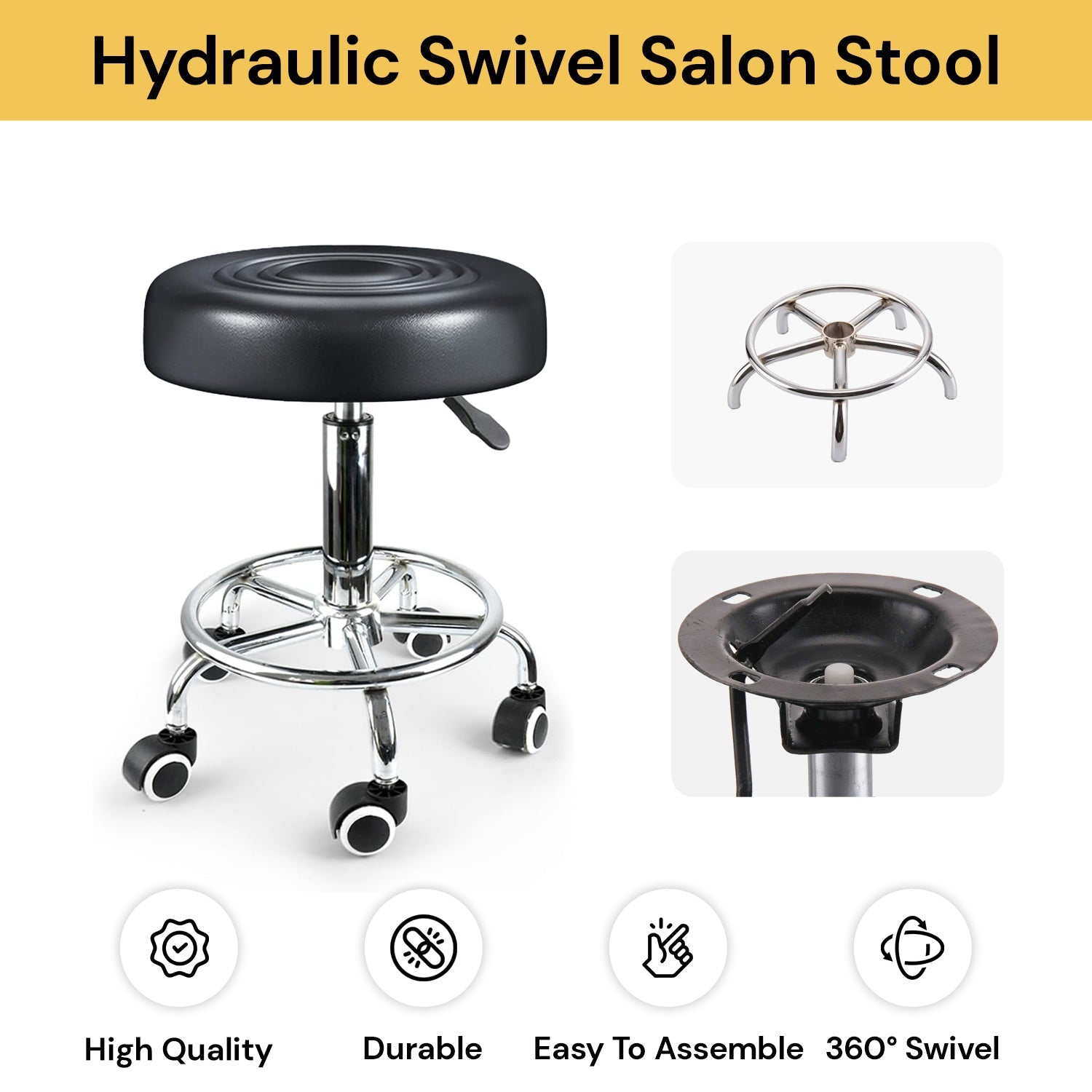 Hydraulic Round Swivel Salon Stool 