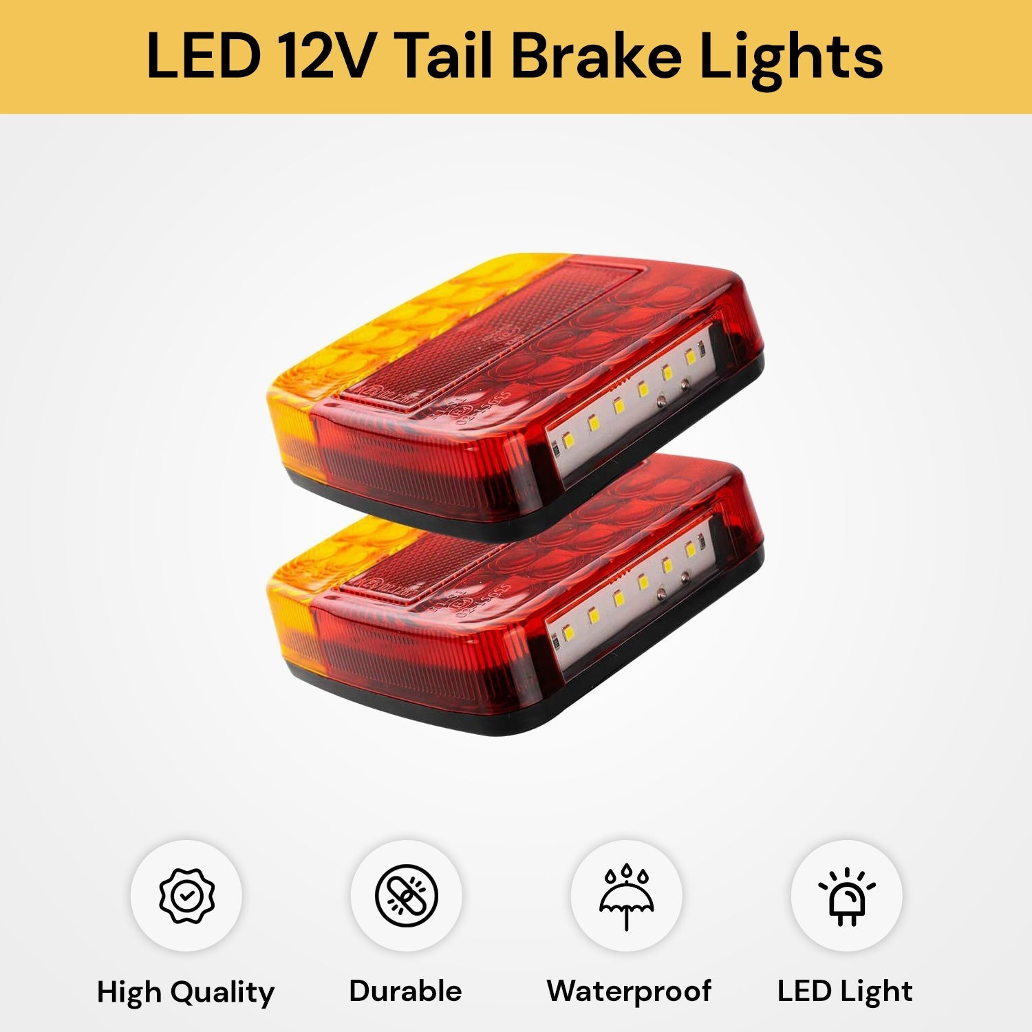 2PCs LED 12V Tail Brake Lights