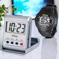 Talking Digital Alarm Clock+Talking Wristwatch Set For the Elderly Prily