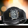 Talking Digital Alarm Clock+Talking Wristwatch Set For the Elderly Prily