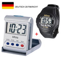 Talking Digital Alarm Clock+Talking Wristwatch Set For the Elderly Prily