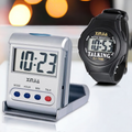 Talking Digital Alarm Clock+Talking Wristwatch Set For the Elderly Prily