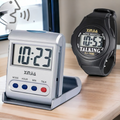 Talking Digital Alarm Clock+Talking Wristwatch Set For the Elderly Prily