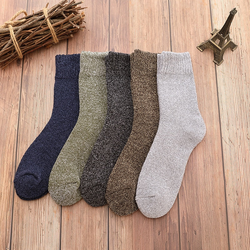 Thick Wool Thermal Socks For Men (5 Pairs) Prily