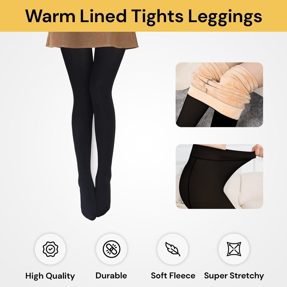 Warm Lined Tights Leggings