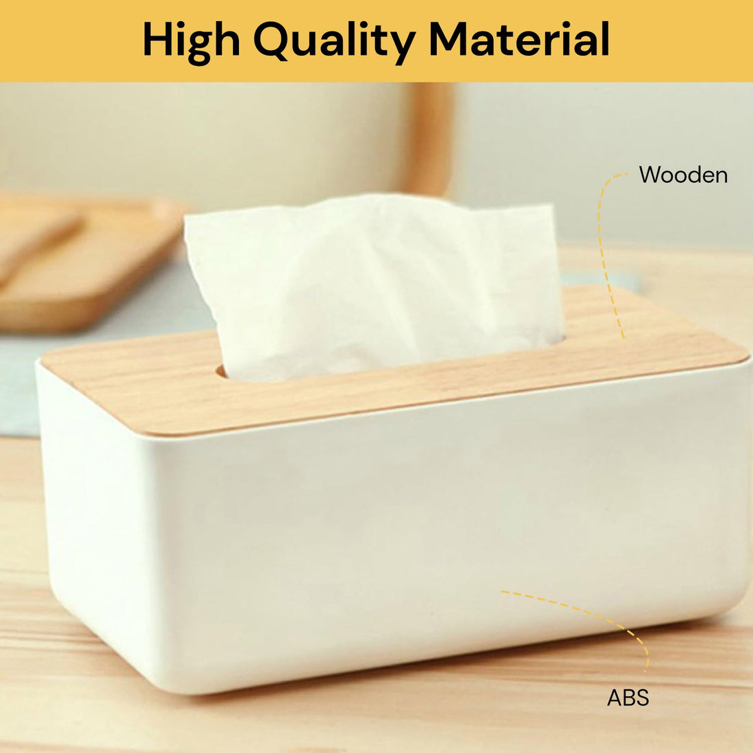 Wooden Tissue Box