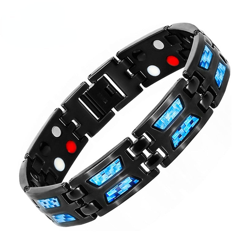 Titanium 4 In 1 Magnetic Energy Health Bracelet Prily