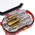 Titanium Step Drill Bit Saw Plating Set (6pcs） Prily