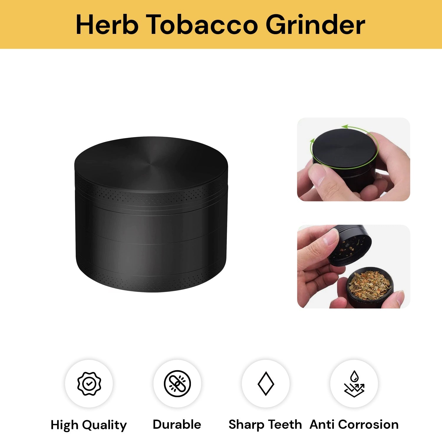 4 Layer Herb Tobacco Grinder