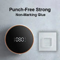 Touchless Wall Mount (Punch-Free ) Rechargeable Foam Soap Dispensers with LED Temperature Display Prily