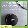 Touchless Wall Mount (Punch-Free ) Rechargeable Foam Soap Dispensers with LED Temperature Display Prily