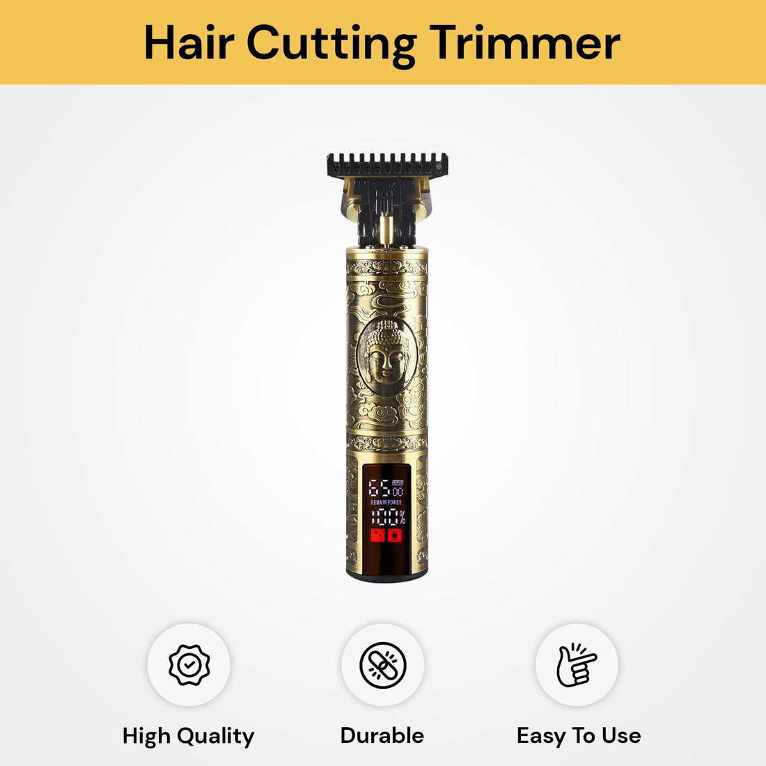 Electric Hair Cutting Trimmer With LED Display