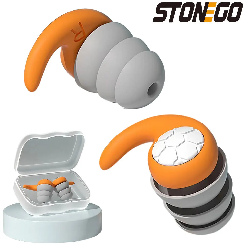 Triple-Layer Noise-Blocking Silicone Seal Isolation Earplugs Prily