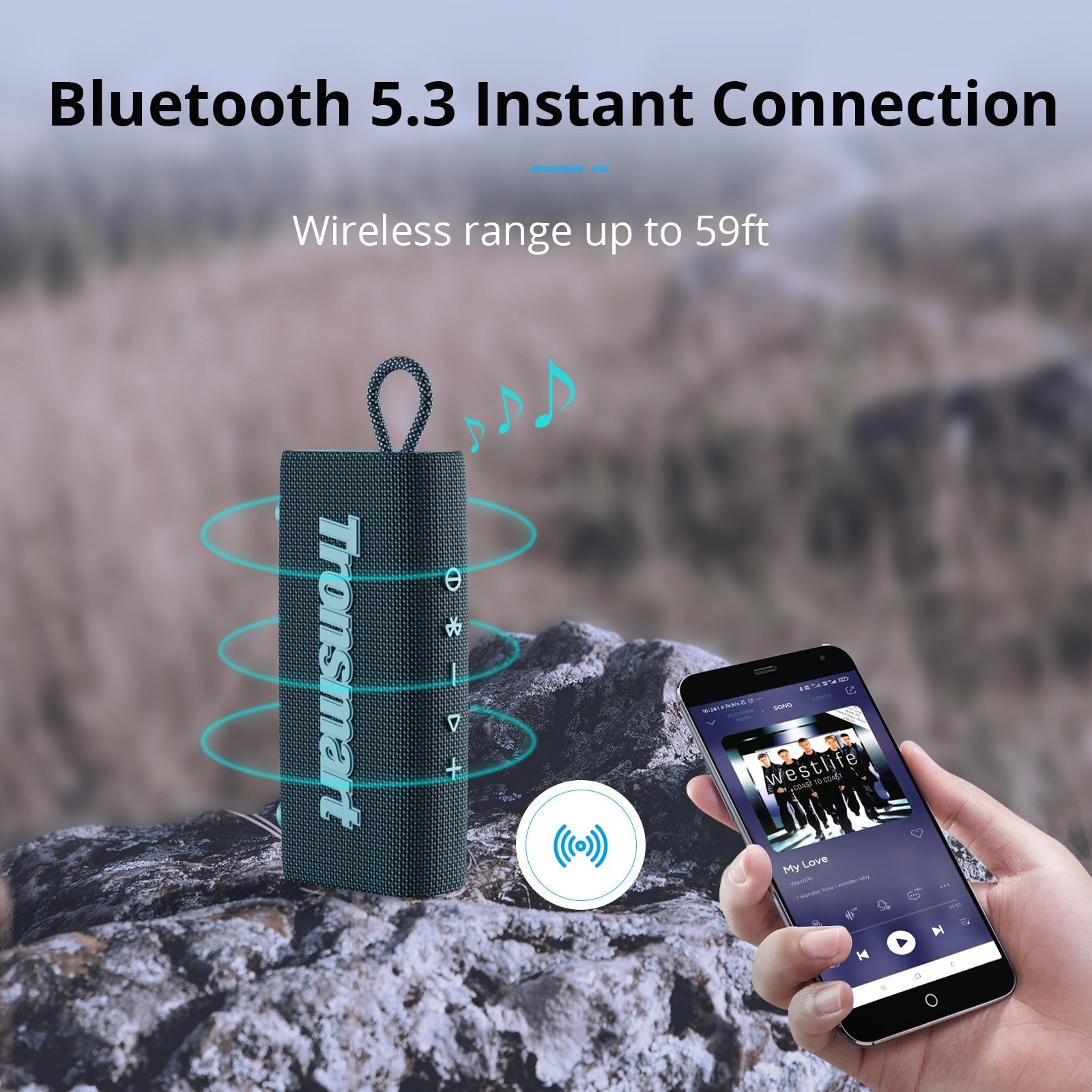 Tronsmart™ Bluetooth 5.3 Dual-Driver Waterproof TSW Speaker Prily