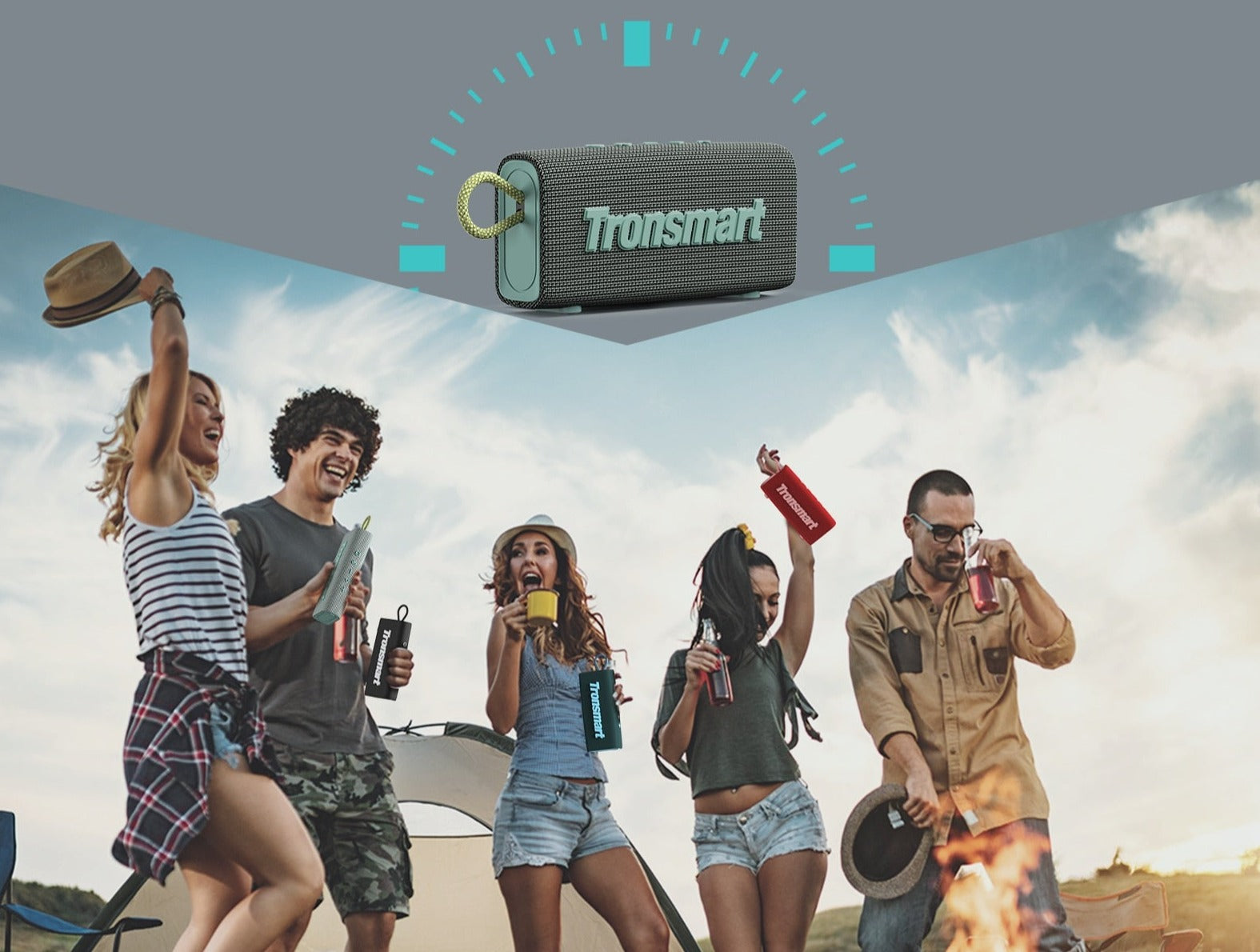 Tronsmart™ Bluetooth 5.3 Dual-Driver Waterproof TSW Speaker Prily