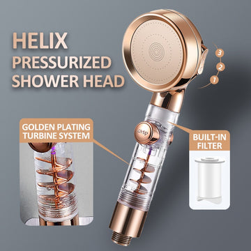 Turbocharged™ Water-saving Filtering Shower Head Prily