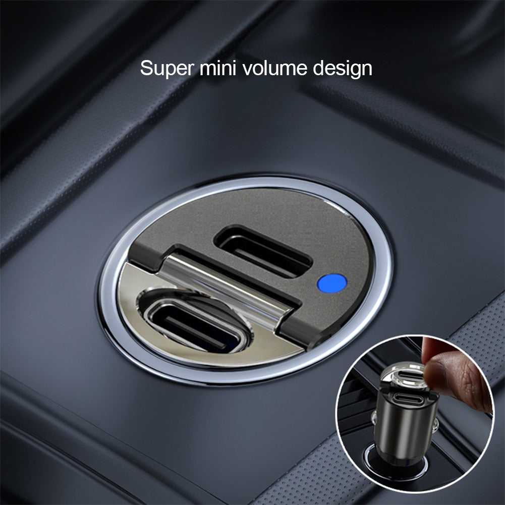 Type C & USB Car Fast Charger Prily