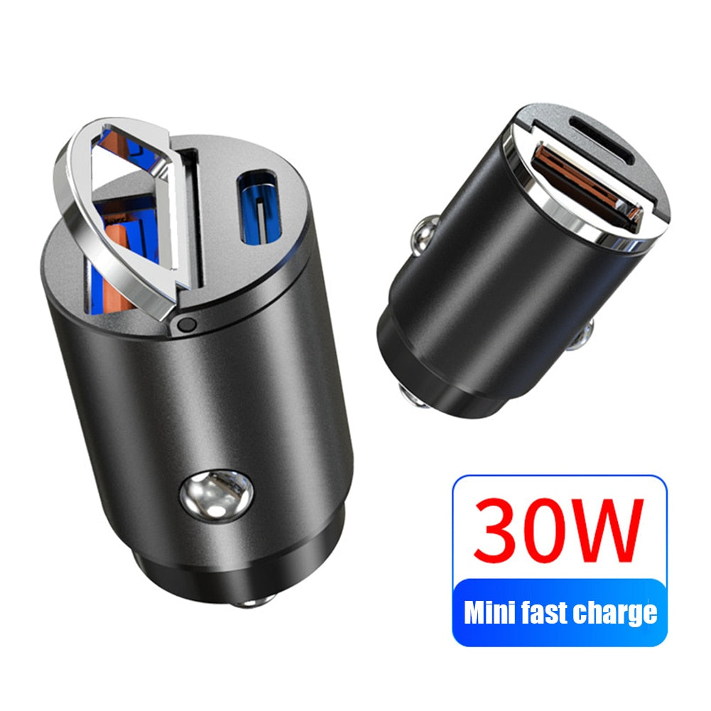 Type C & USB Car Fast Charger Prily