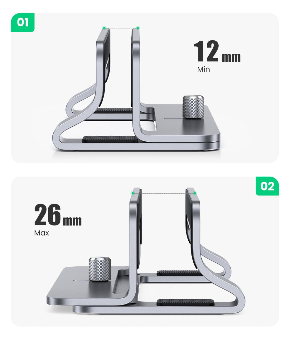 UGREEN™ Vertical Aluminum Laptop Stand Holder Prily