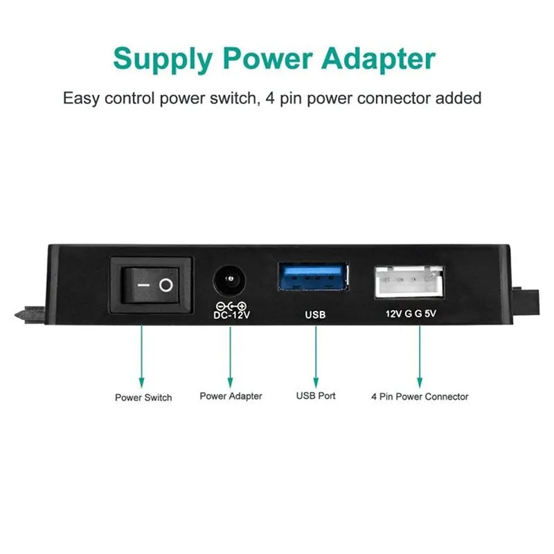 USB 3.0 to SATA IDE HDD/SSD Hard Disk 3 in 1 Ultra Recovery Converter Prily