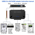 USB 3.0 to SATA IDE HDD/SSD Hard Disk 3 in 1 Ultra Recovery Converter Prily