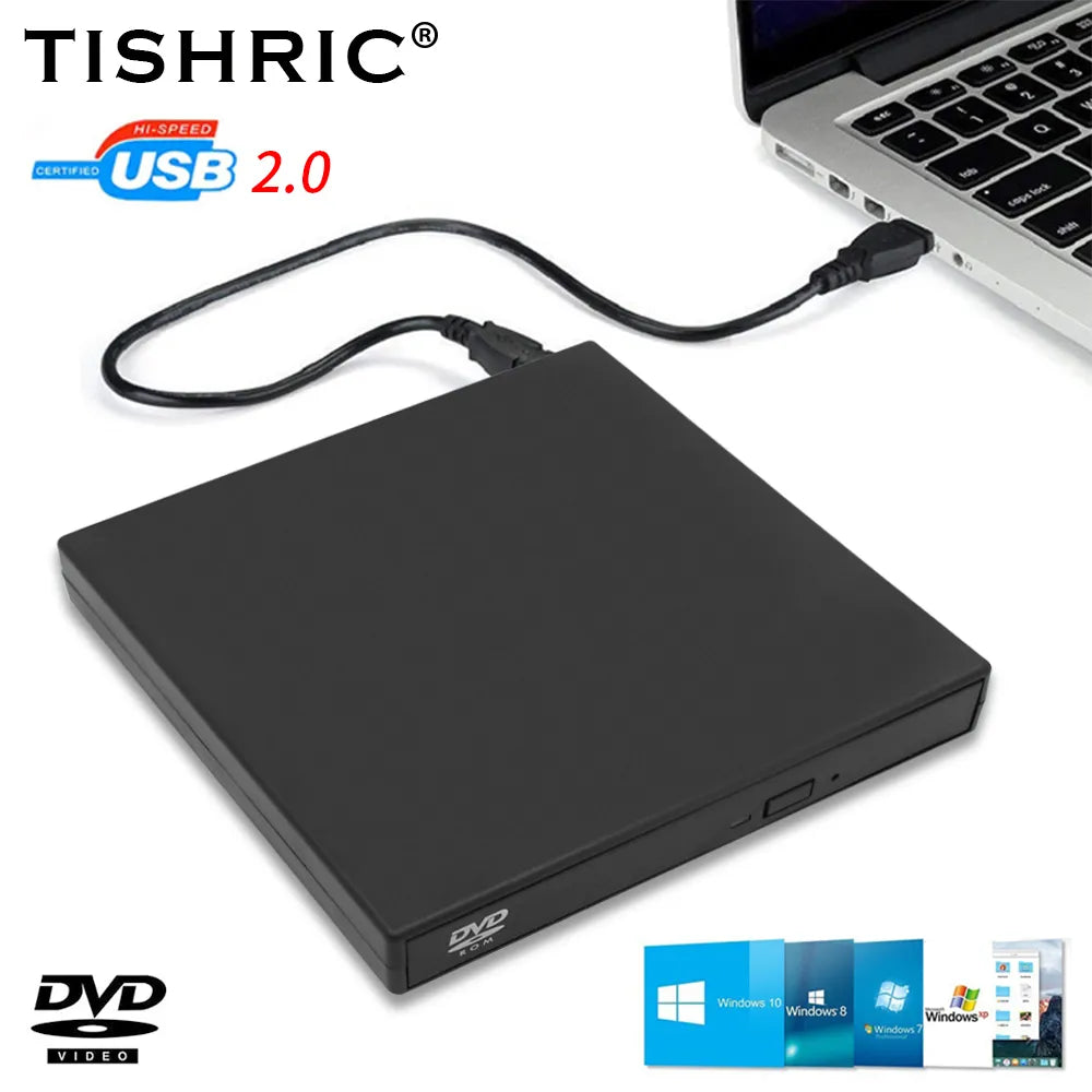 USB External CD DVD Reader for Macbook & Win Prily