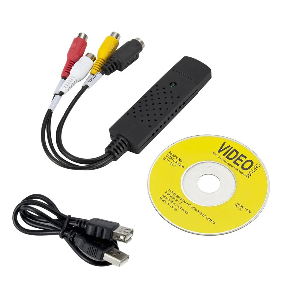 USB Video Adapter Converter from VHS & DVD to Digital Format Prily