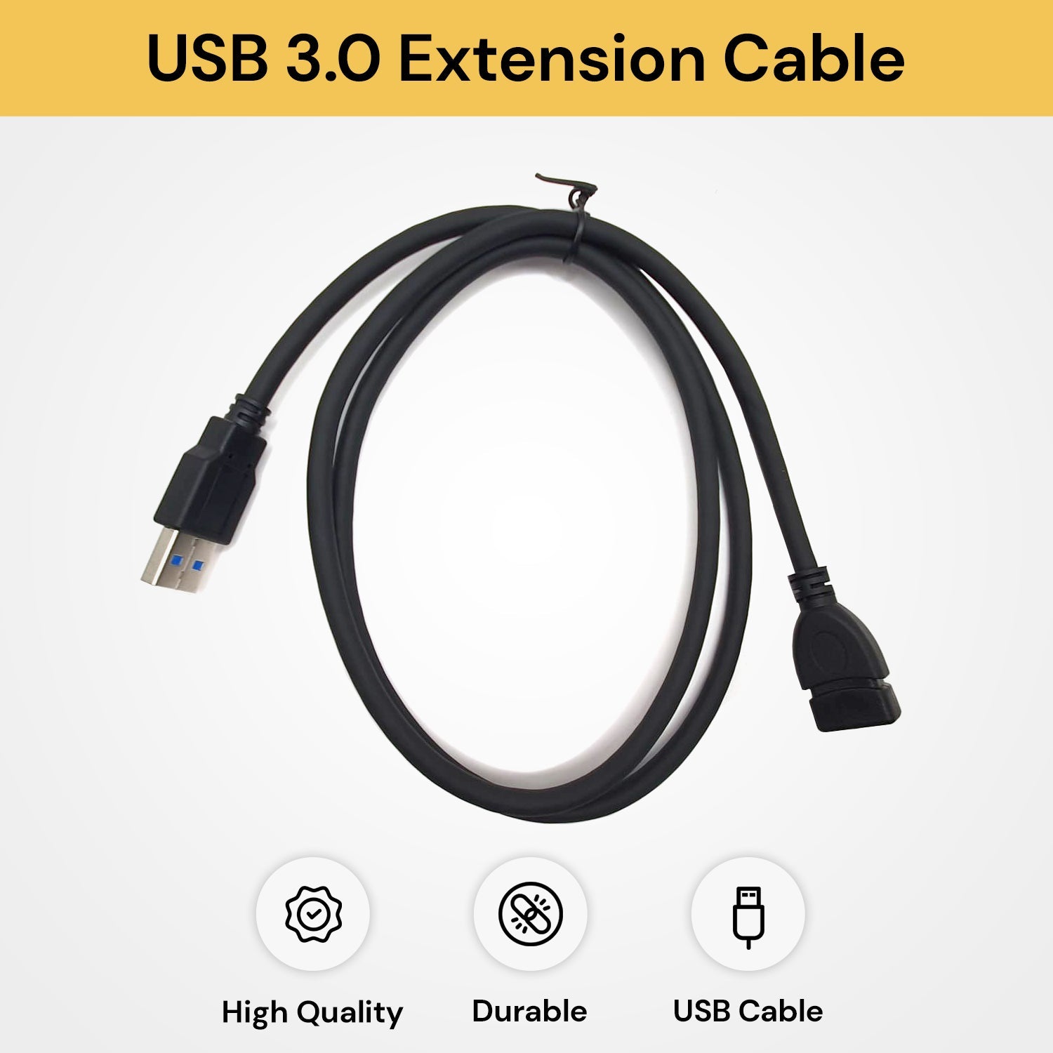 USB 3.0 Male To Female Extension Cable