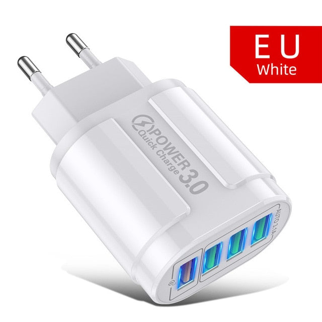 USLION™ QC 3.0 USB 48W 4 Port Fast Charger Prily