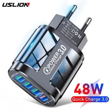 USLION™ QC 3.0 USB 48W 4 Port Fast Charger Prily