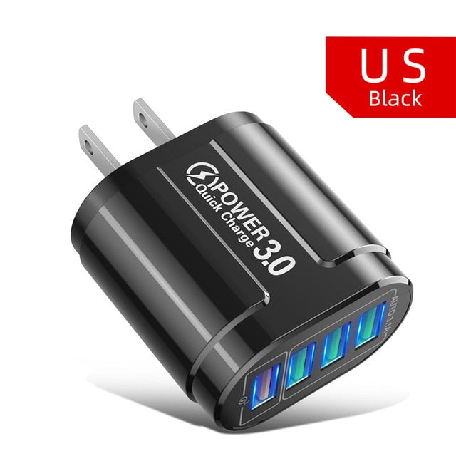 USLION™ QC 3.0 USB 48W 4 Port Fast Charger Prily