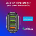 USLION™ QC 3.0 USB 48W 4 Port Fast Charger Prily