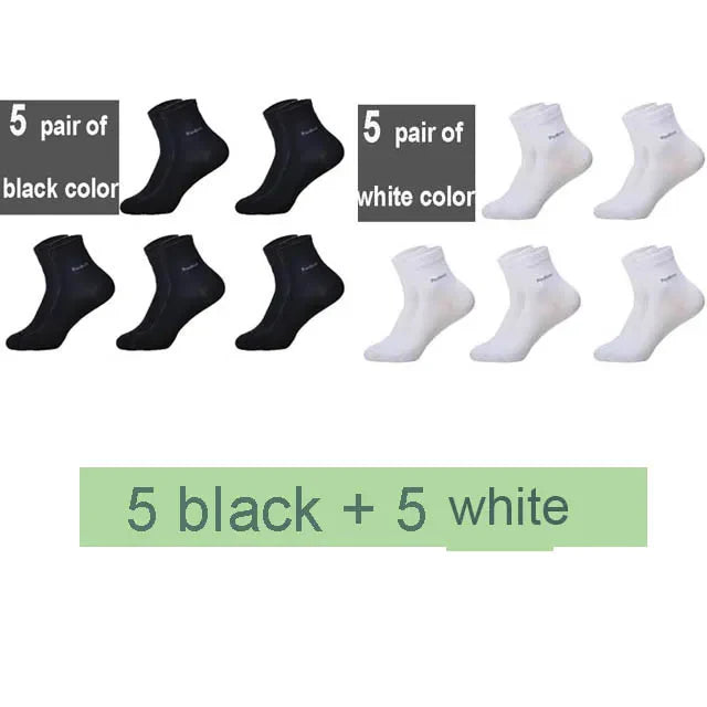 Ultra Comfortable Breathable Casual Bamboo Fiber Socks for Men (10Pairs) Prily