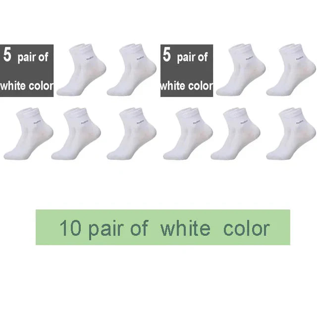 Ultra Comfortable Breathable Casual Bamboo Fiber Socks for Men (10Pairs) Prily