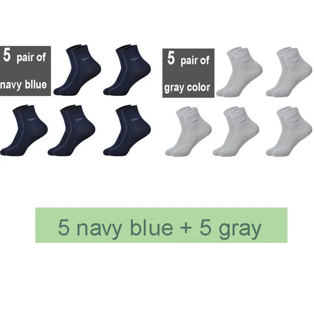 Ultra Comfortable Breathable Casual Bamboo Fiber Socks for Men (10Pairs) Prily