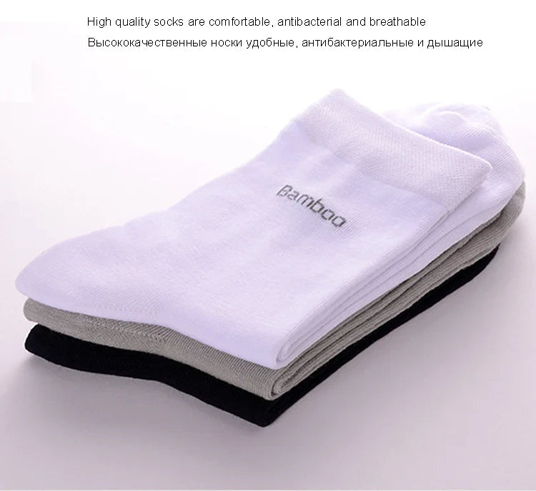 Ultra Comfortable Breathable Casual Bamboo Fiber Socks for Men (10Pairs) Prily