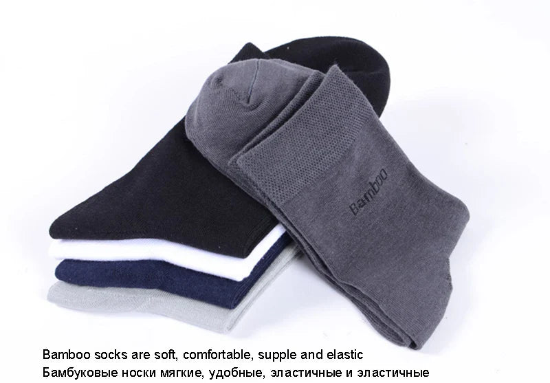 Ultra Comfortable Breathable Casual Bamboo Fiber Socks for Men (10Pairs) Prily