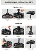 Ultra-Comfortable Shock Absorbing Bicycle Saddle Prily