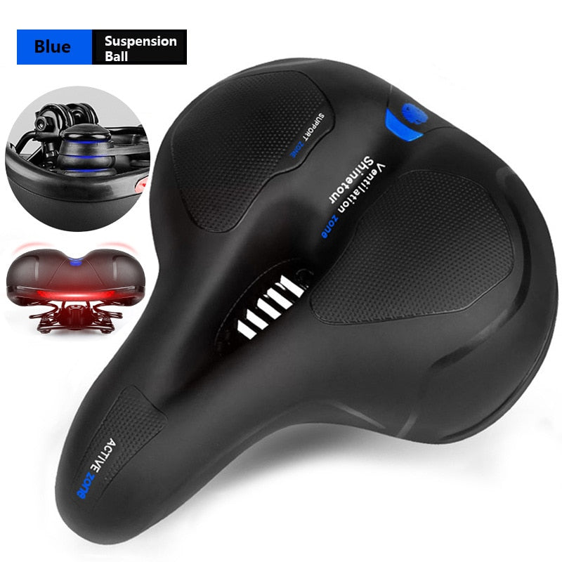 Ultra-Comfortable Shock Absorbing Bicycle Saddle Prily