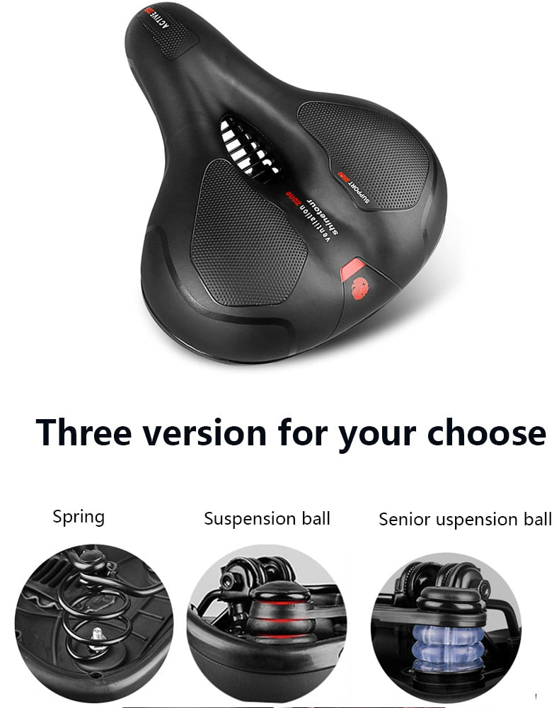 Ultra-Comfortable Shock Absorbing Bicycle Saddle Prily