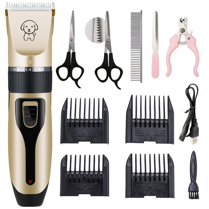 Ultra-Quiet Rechargeable Professional Dog Grooming Clipper Prily