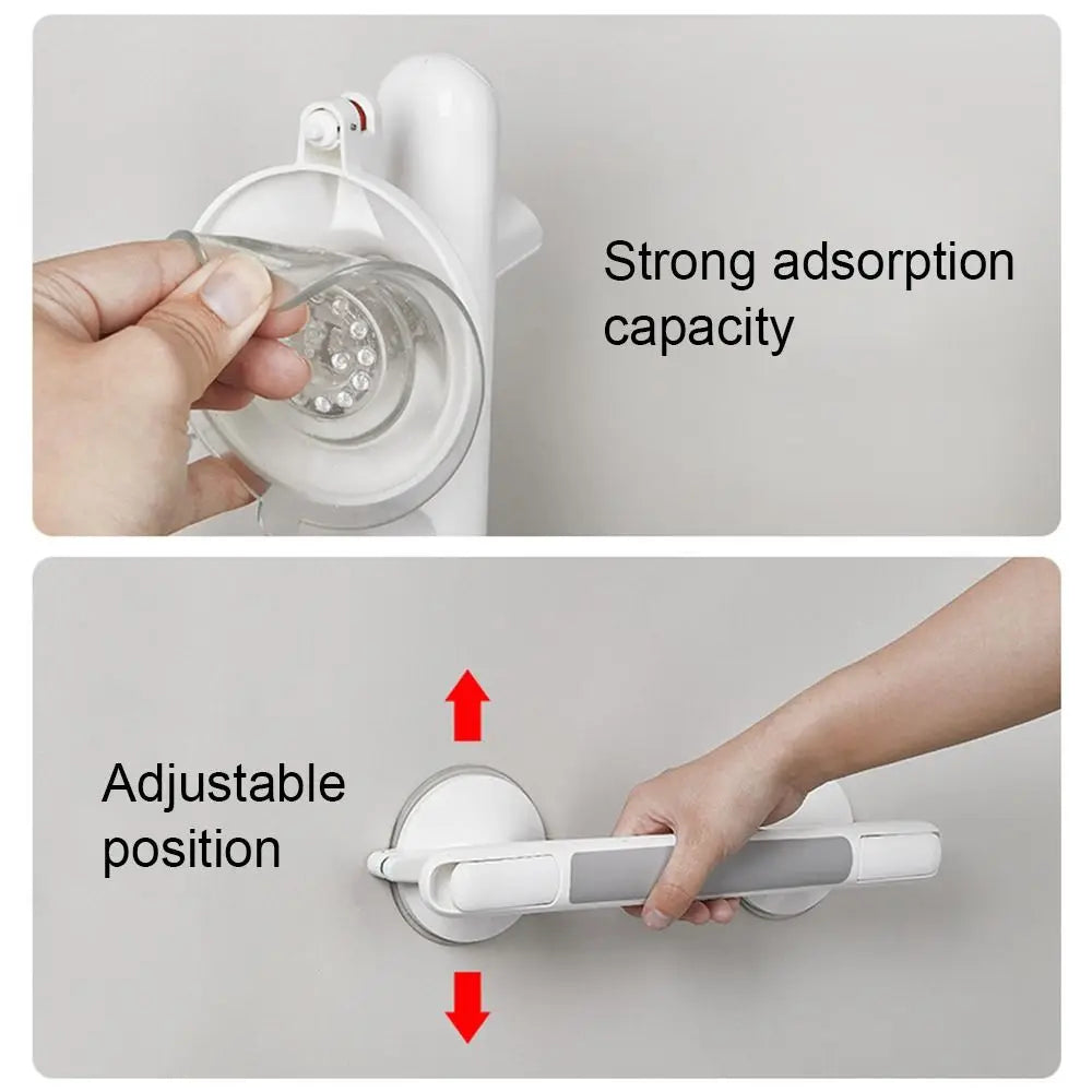 Ultra Strong Suction Cup (Drill-Free) Safety / Balance Shower Grab Bar Prily